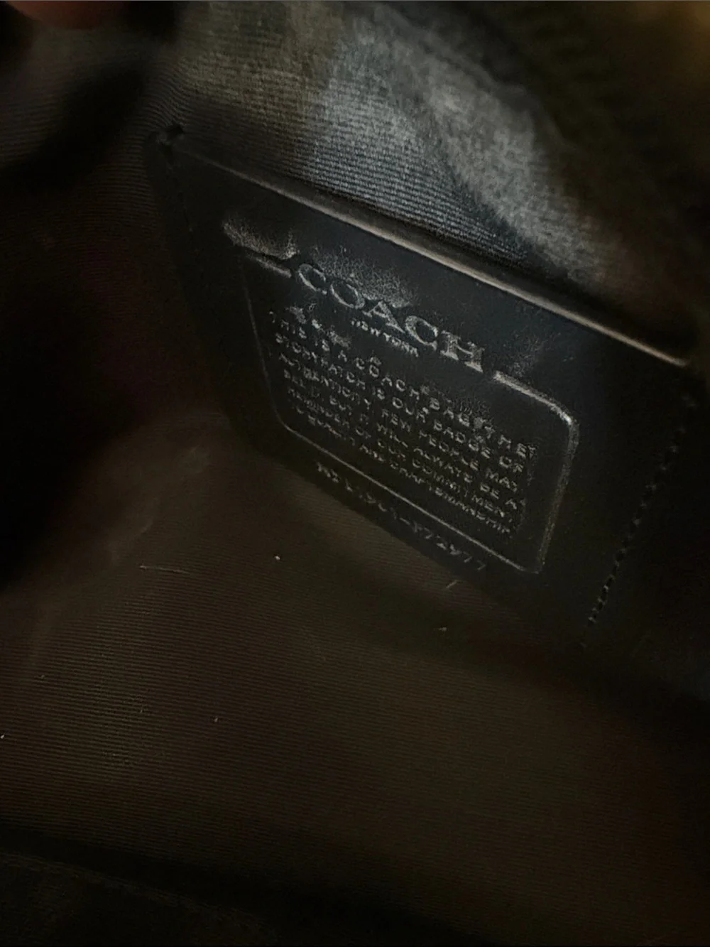 Coach Black Signature Embossed Leather Messenger and Crossbody Set
